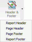 Header and Footer Button