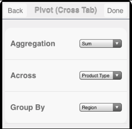 Pivot Tool menu