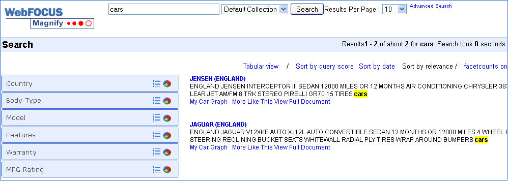 search results