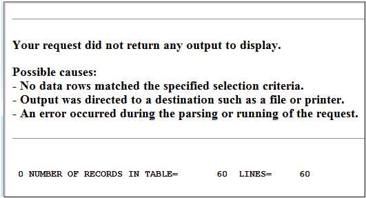 error message