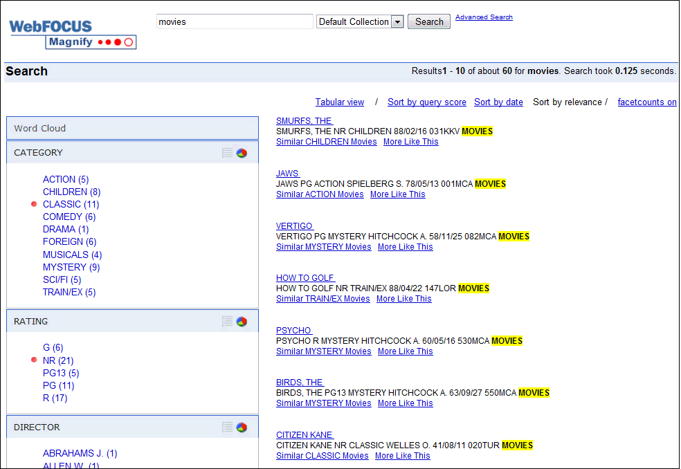 search test