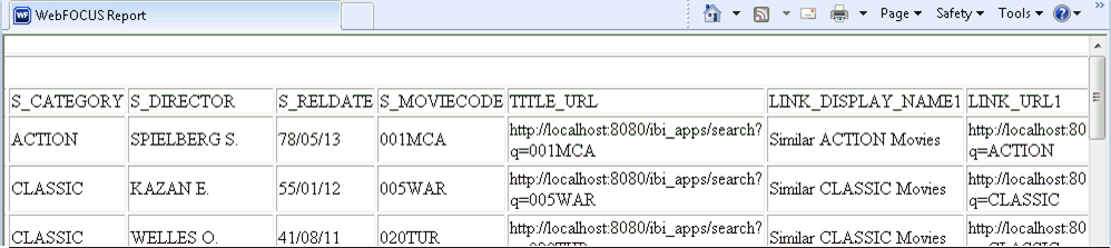 see column names
