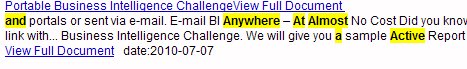 search result date information