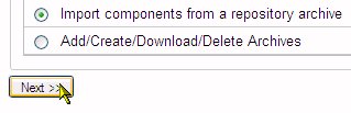 Archives radio button