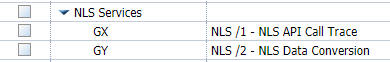 NLS Services trace components