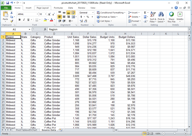 Using Pivot Tables With XLSX Templates