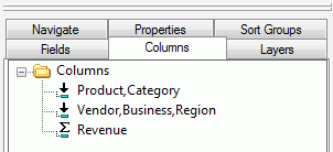 Columns tab