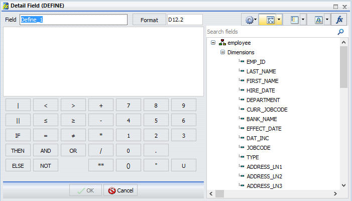 The Define tool