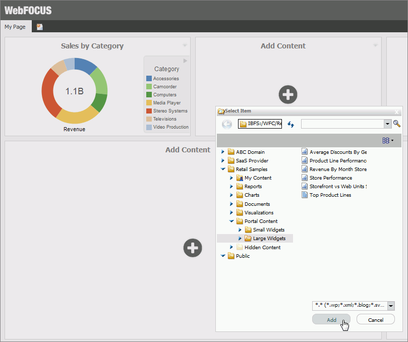 Easy Selector container at run time