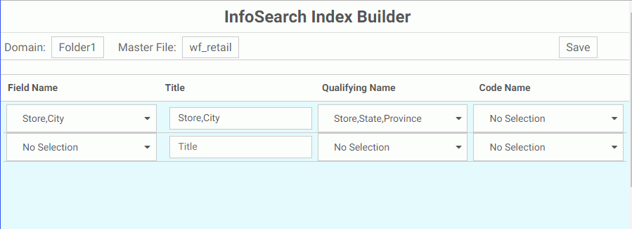 The InfoSearch Index Builder.