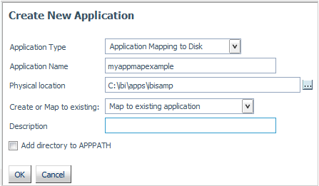 create new application