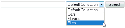 collections drop-down menu