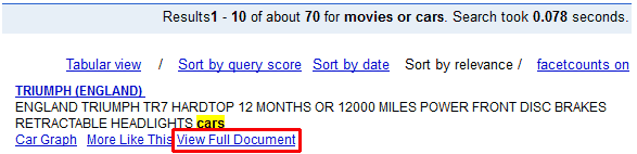 link added to results