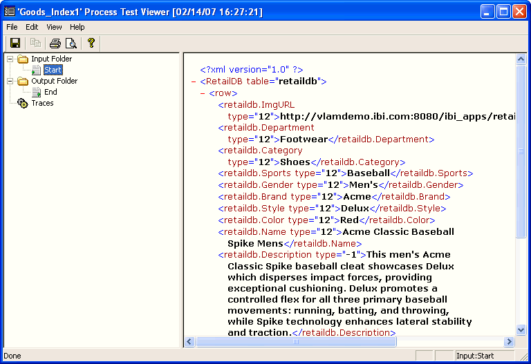 Process test diagram