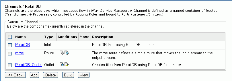 Channel Construction pane