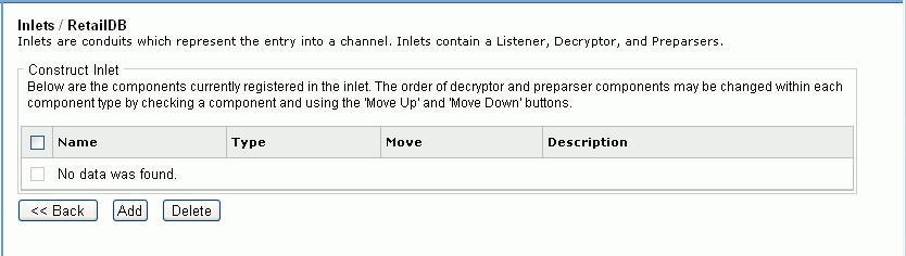 Construct Inlet pane diagram