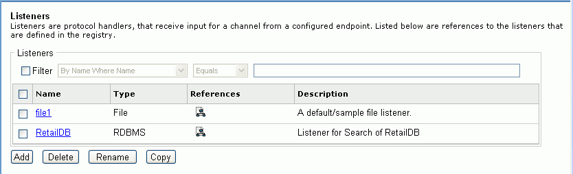 Listeners pane diagram