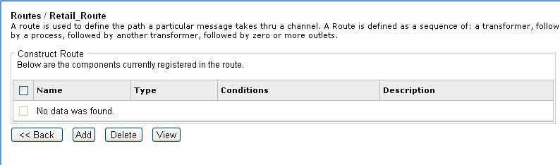 Construct Route pane