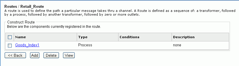 Construct Route pane