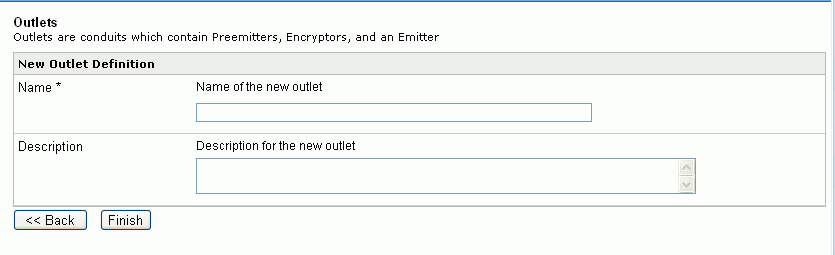 Outlet definition diagram