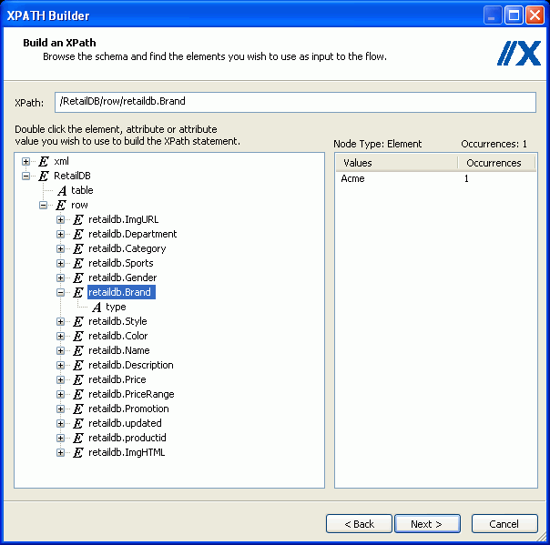 Xpath builder diagram