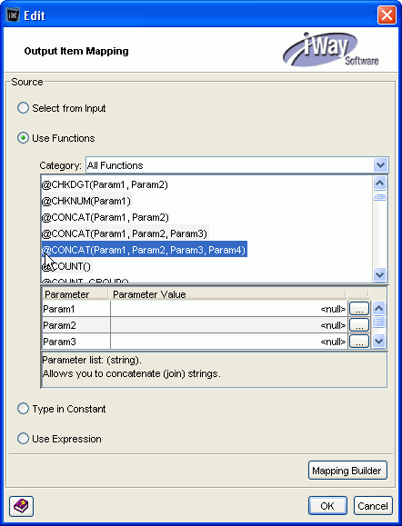 Edit Output diagram