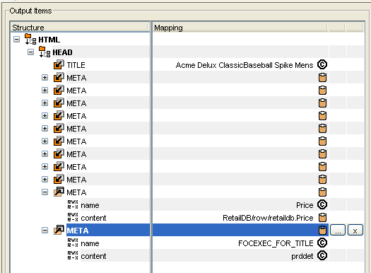 The Content Mapping field diagram