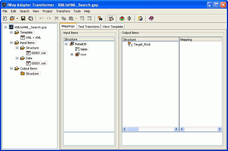 Transformer window diagram