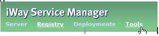 iWay Service Manager Console