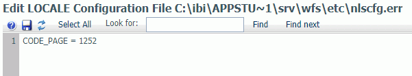 nlscfg.err file with CODE_PAGE = 1252