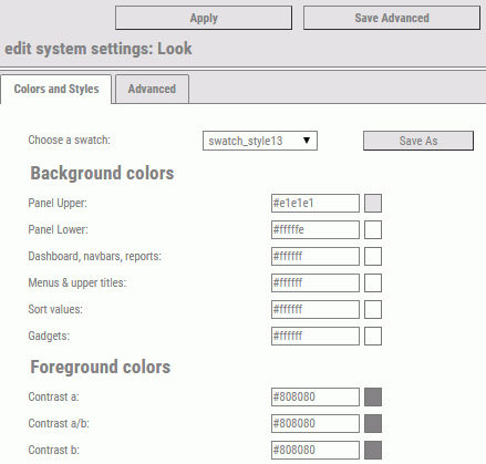 Look panel