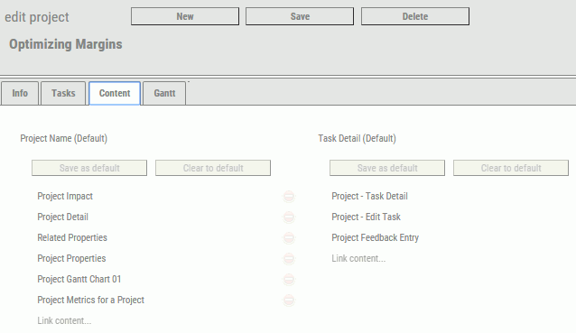 Content tab