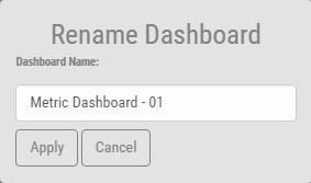 Rename Dashboard