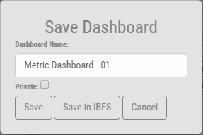 Save Dashboard window