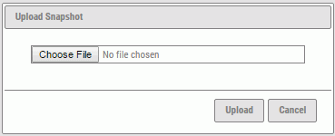 Upload Snapshot panel