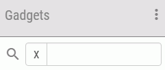 Gadget search box