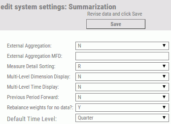 Summarization panel