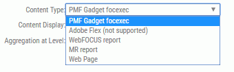 Content Type drop-down menu