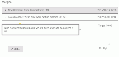 Feedback panel