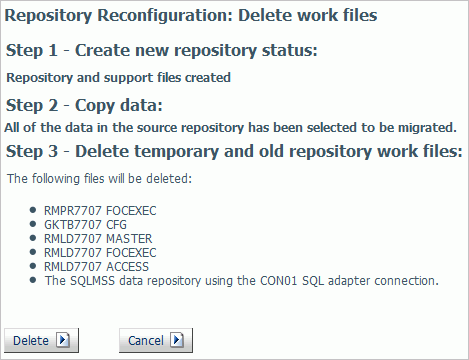Delete work files