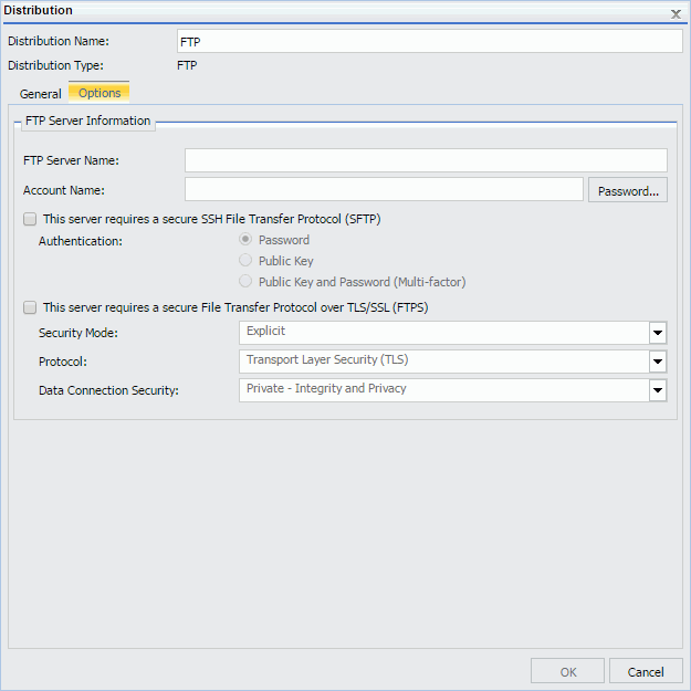 set FTP server