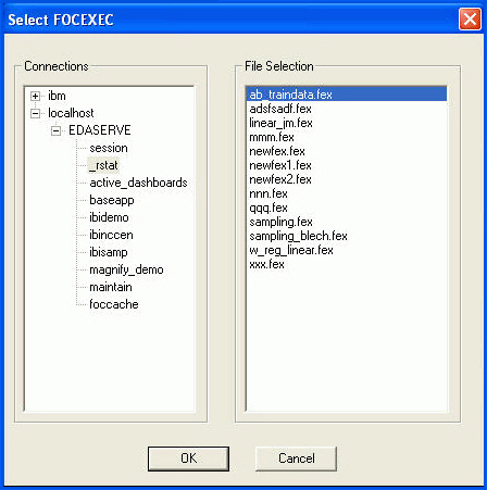 FOCXEXC dialog box