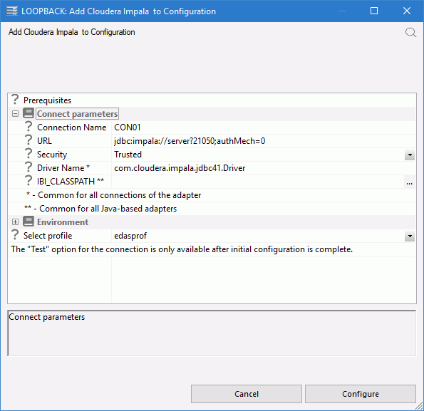 Add Cloudera Impala adapter