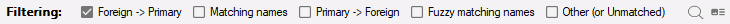 Filtering checkboxes