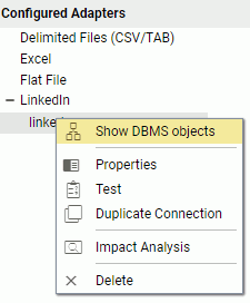 Create LinkedIn synonym