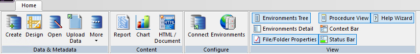 Home tab