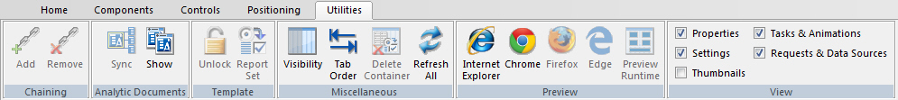 HTML canvas Utilites tab