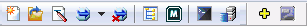 Main Toolbar and Commands Toolbar in Developer Studio