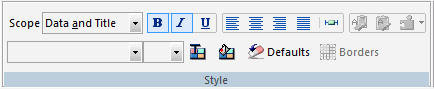 Field tab, Style group in App Studio