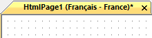 Tab for HTML page in French